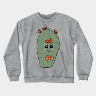 Cactus with Flowers Crewneck Sweatshirt